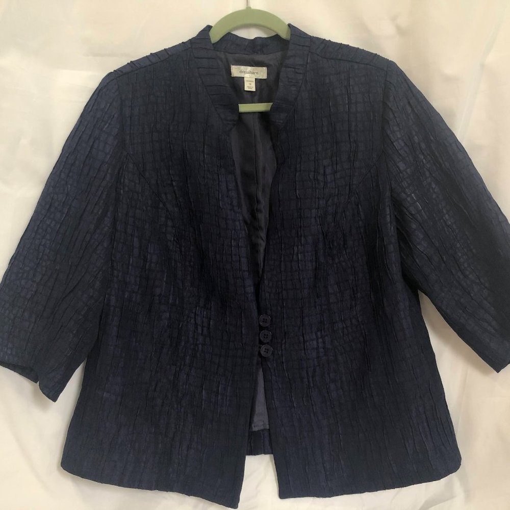 Dress Barn Purple Buttoned Jacket